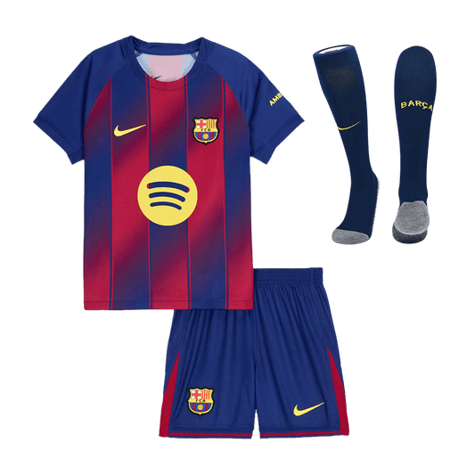 Barcelona Hjemmebanesæt Børn 3-dele 2025/26