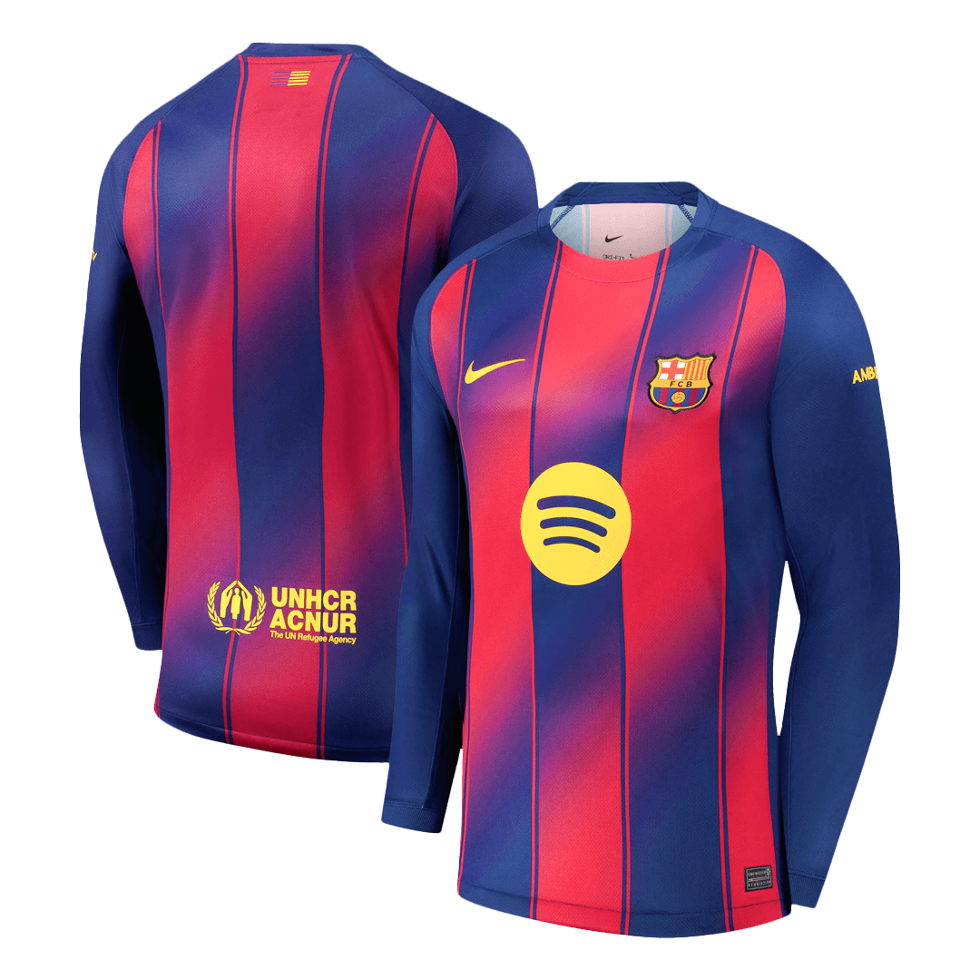 Barcelona Langærmet Hjemmebanetrøje 2025/26