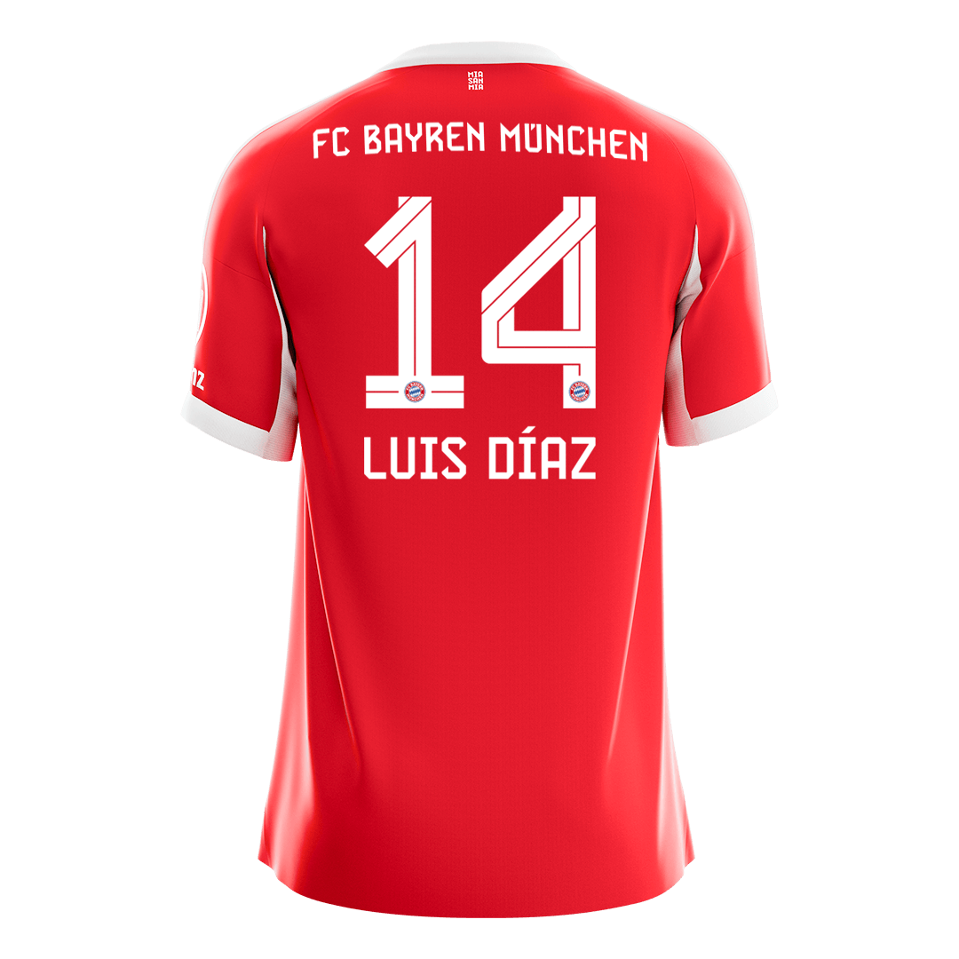 Bayern Munich Hjemmetrøje 2025/26 LUIS DÍAZ #14 [PREMIUM]