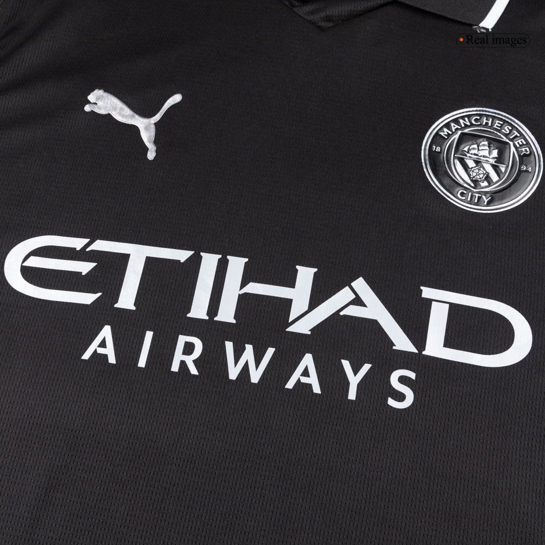 Manchester City Langærmet Udebanebanetrøje 2025/26