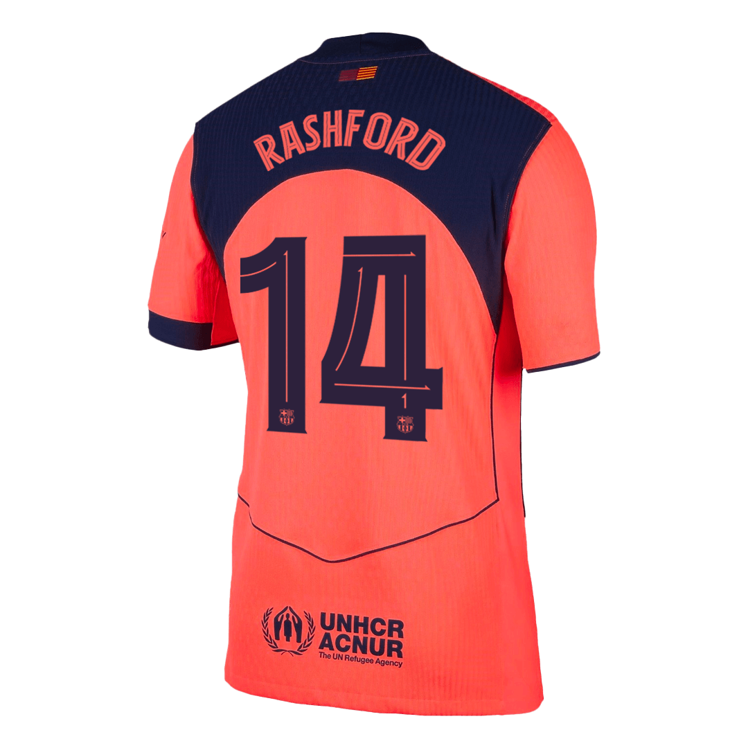 Barcelona Tredjebanetrøje Spillerversion 2025/26 UCL RASHFORD #14
