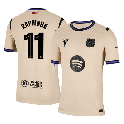 Barcelona Udebanebanetrøje Spillerversion 2025/26 UCL RAPHINHA #11