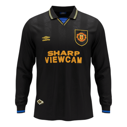 Manchester United Retro Langærmet Udebanebanetrøje 1993/94