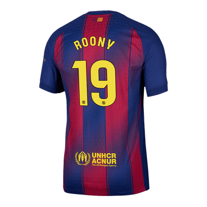 Barcelona Hjemmebanetrøje Spillerversion 2025/26 ROONY #19
