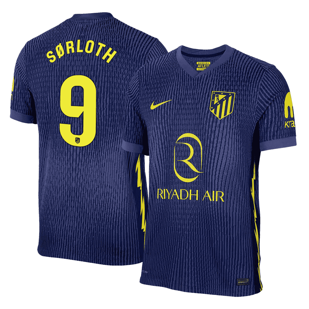 Atletico Madrid Udebanebanetrøje Spillerversion 2025/26 SØRLOTH #9