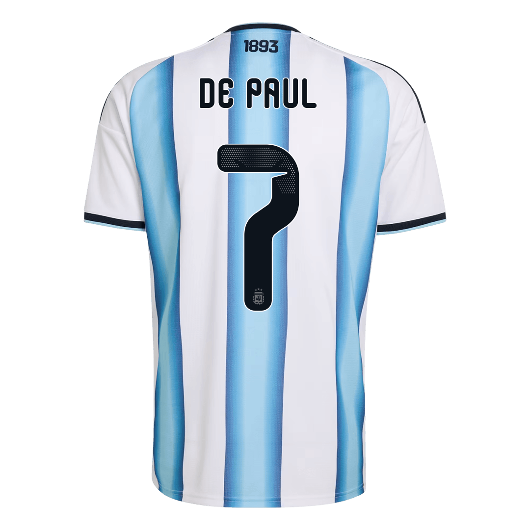 Argentina World Cup Hjemmetrøje 2026 DE PAUL #7 [PREMIUM]