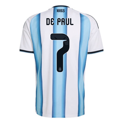 Argentina World Cup Hjemmetrøje 2026 DE PAUL #7 [PREMIUM]