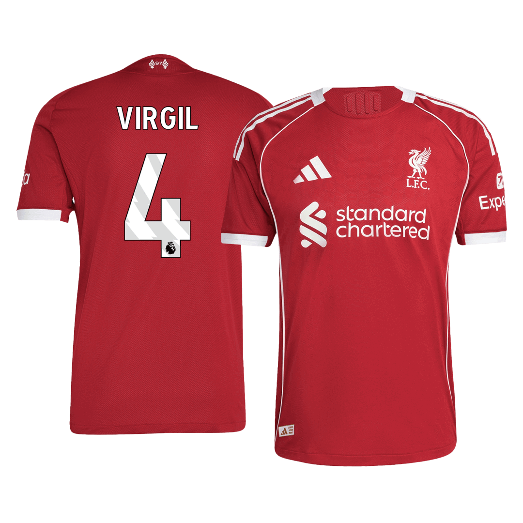 Liverpool Hjemmebanetrøje Spillerversion 2025/26 VIRGIL #4