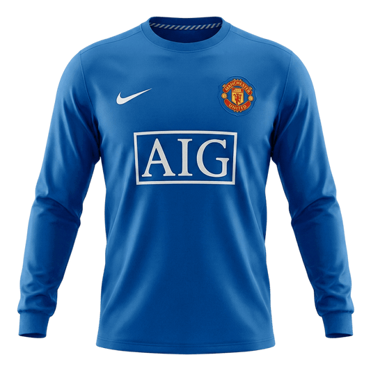 Manchester United Retro Langærmet Tredjebanetrøje 2008/09