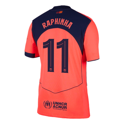 Barcelona Tredjebanetrøje Spillerversion 2025/26 UCL RAPHINHA #11