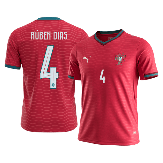 Portugal World Cup Hjemmetrøje 2026 RÚBEN DIAS #4