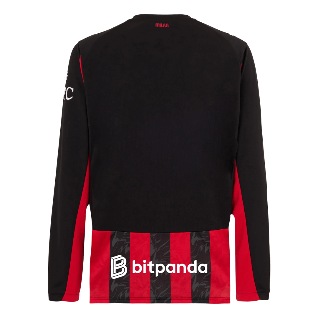 AC Milan Langærmet Hjemmebanetrøje 2025/26