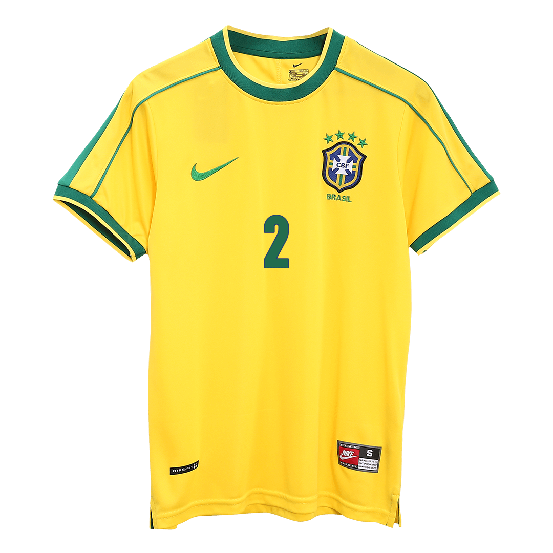 Brazil World Cup Retro Hjemmebanetrøje 1998 CAFU #2