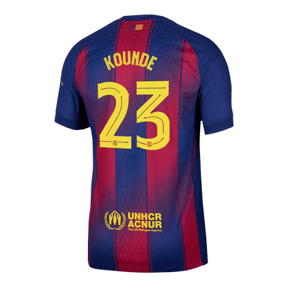 Barcelona Hjemmebanetrøje Spillerversion 2025/26 UCL KOUNDE #23