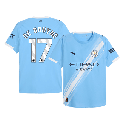 Manchester City Hjemmebanetrøje Spillerversion 2025/26 DE BRUYNE #17