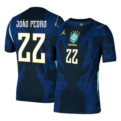 Brazil World Cup Udebanebanetrøje Spillerversion 2026 JOÃO PEDRO #22