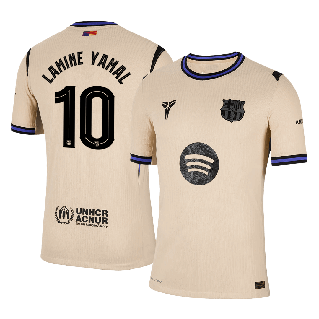 Barcelona Udebanebanetrøje Spillerversion 2025/26 UCL LAMINE YAMAL #10