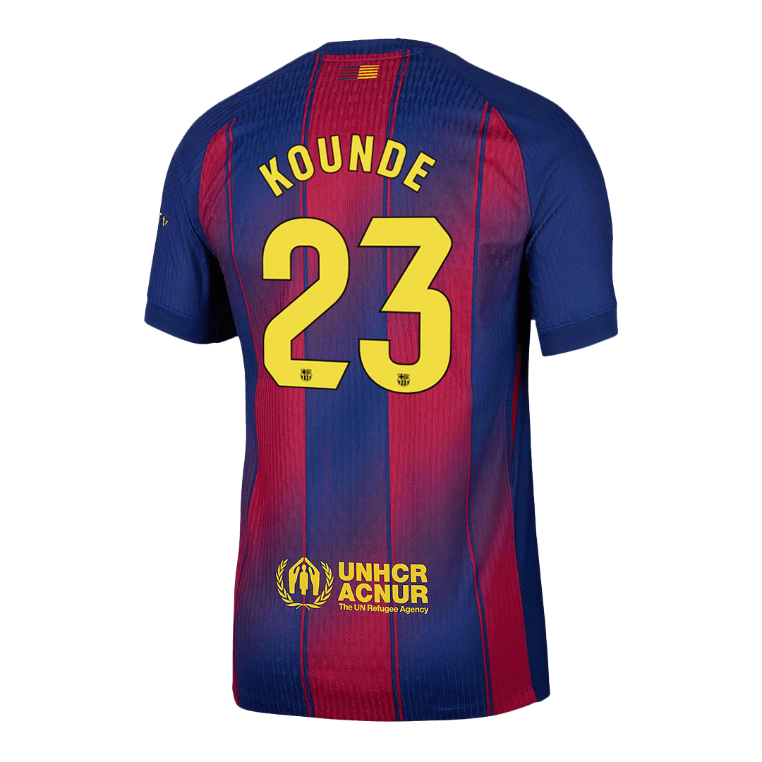 Barcelona Hjemmebanetrøje Spillerversion 2025/26 KOUNDE #23