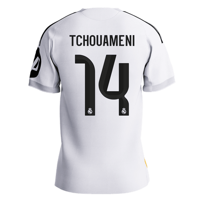 Real Madrid Hjemmebanetrøje Spillerversion 2025/26 TCHOUAMENI #14 [PREMIUM]