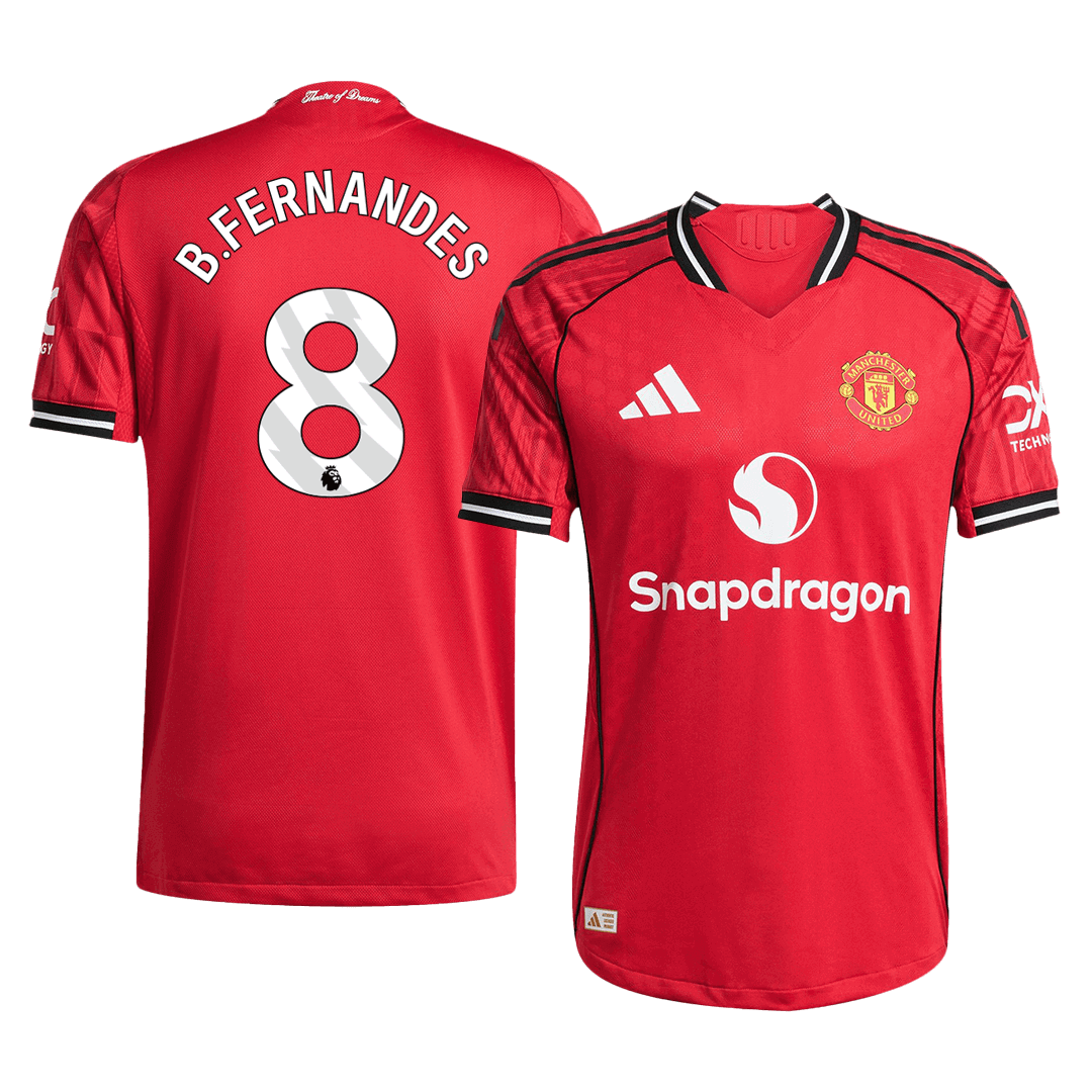 Manchester United Hjemmebanetrøje Spillerversion 2025/26 B.FERNANDES #8