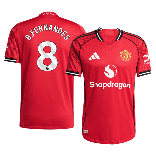 Manchester United Hjemmebanetrøje Spillerversion 2025/26 B.FERNANDES #8