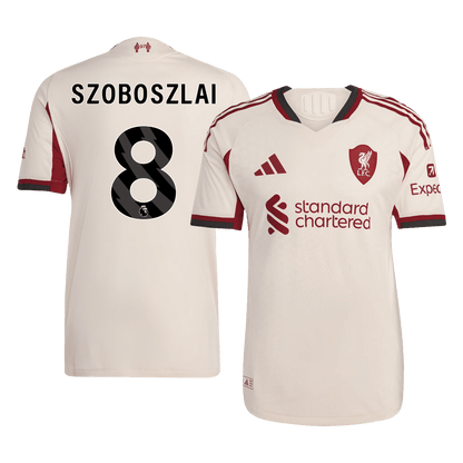 Liverpool Udebanebanetrøje Spillerversion 2025/26 SZOBOSZLAI #8