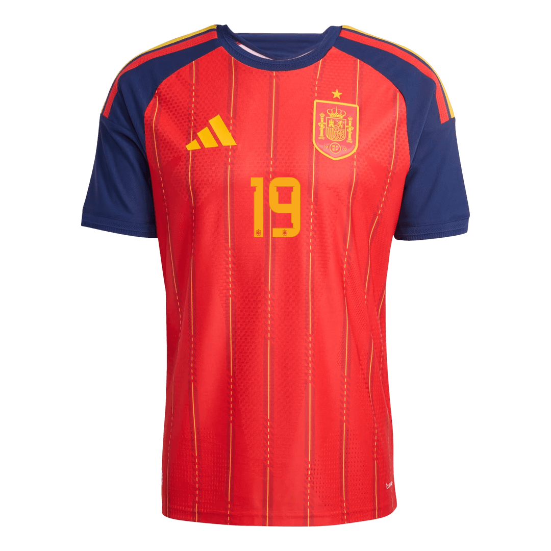 Spain World Cup Hjemmebanetrøje Spillerversion 2026 LAMINE YAMAL #19