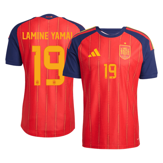 Spain World Cup Hjemmebanetrøje Spillerversion 2026 LAMINE YAMAL #19