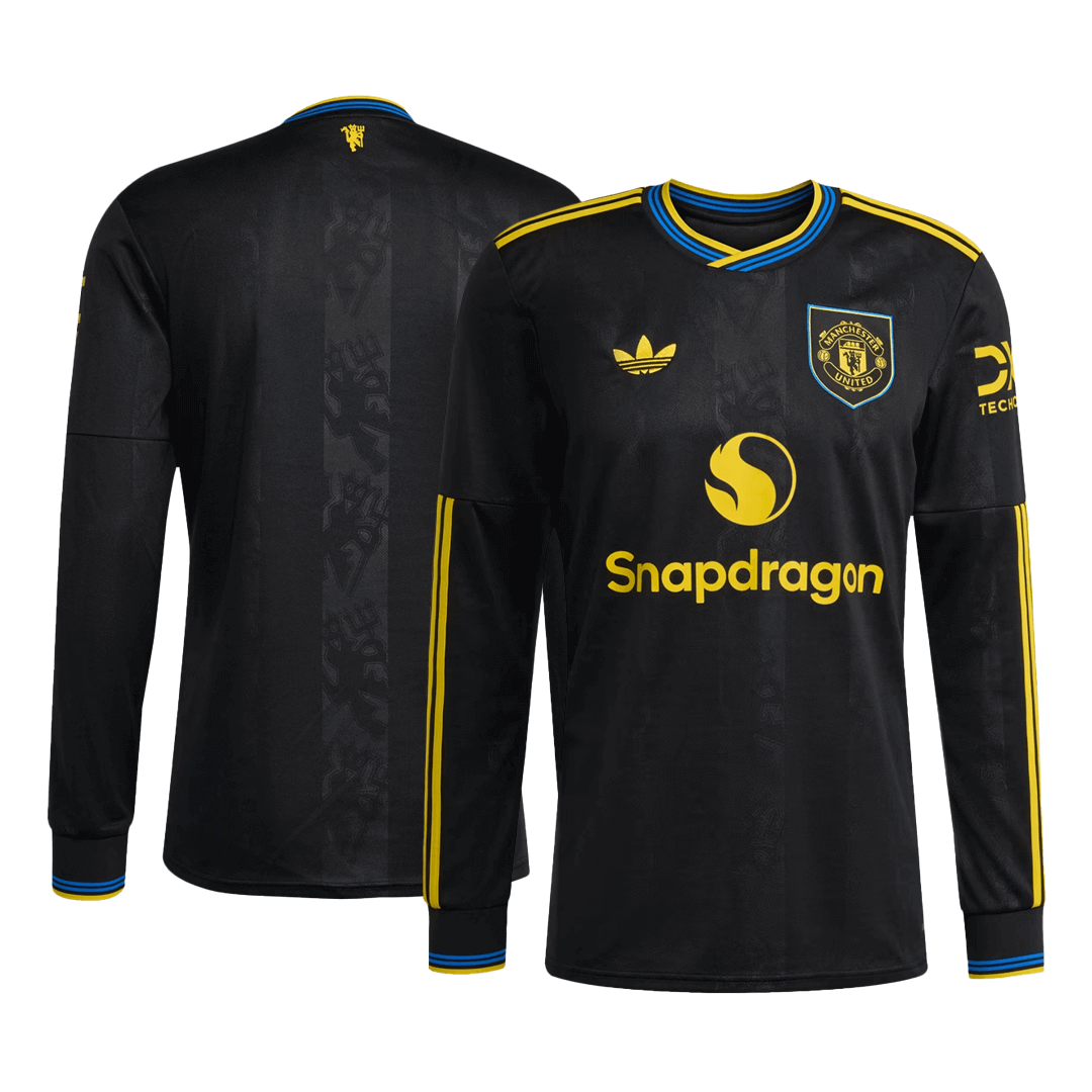 Manchester United Langærmet Tredjebanetrøje 2025/26
