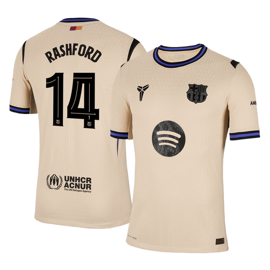 Barcelona Udebanebanetrøje Spillerversion 2025/26 UCL RASHFORD #14