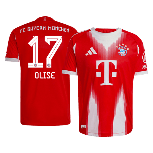 Bayern Munich Hjemmebanetrøje Spillerversion 2025/26 OLISE #17