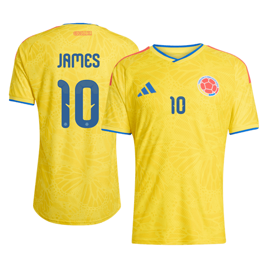 Colombia World Cup Hjemmebanetrøje Spillerversion 2026 JAMES #10