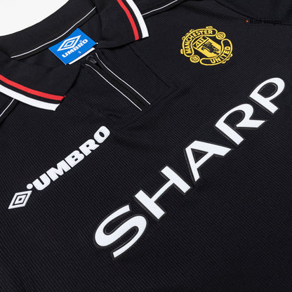 Manchester United Retro Langærmet Udebanebanetrøje 1998