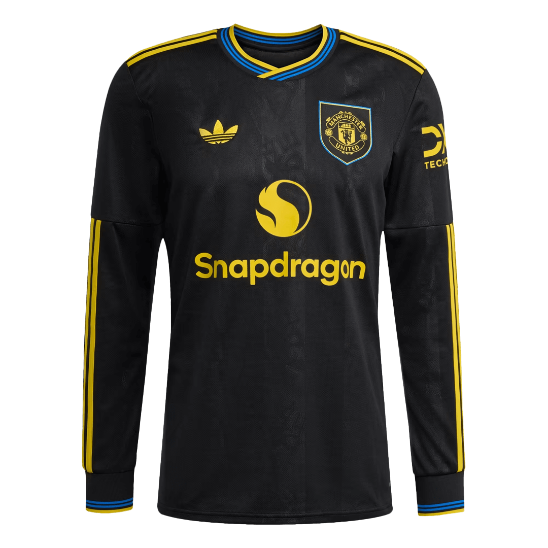 Manchester United Langærmet Tredjebanetrøje 2025/26
