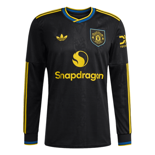 Manchester United Langærmet Tredjebanetrøje 2025/26