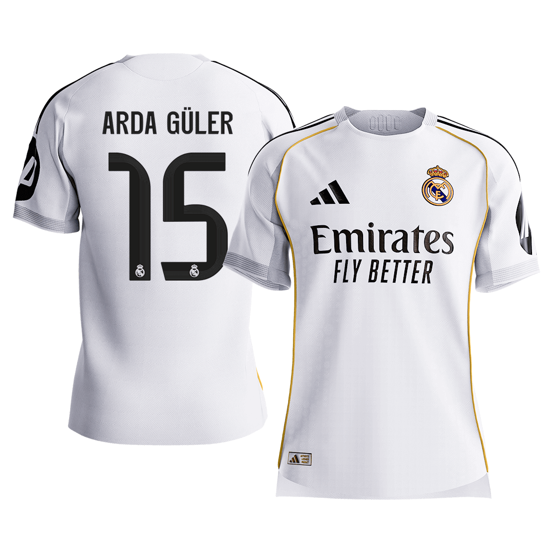 Real Madrid Hjemmebanetrøje Spillerversion 2025/26 ARDA GÜLER #15 [PREMIUM]