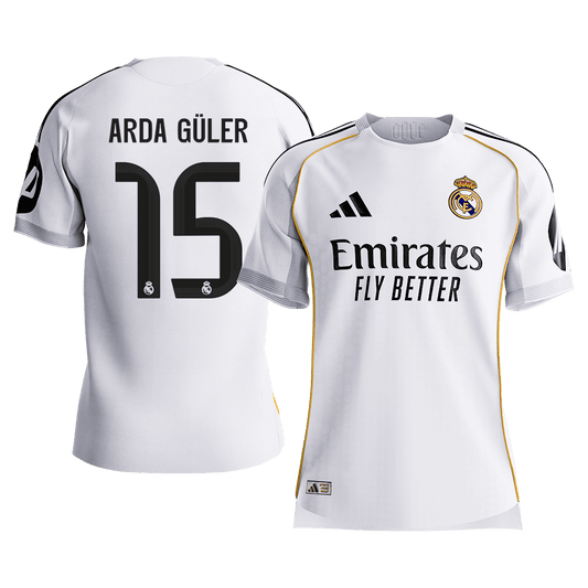 Real Madrid Hjemmebanetrøje Spillerversion 2025/26 ARDA GÜLER #15 [PREMIUM]