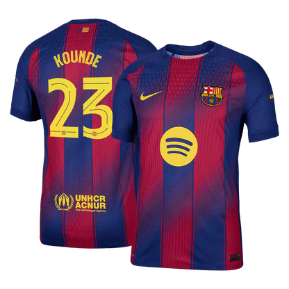 Barcelona Hjemmebanetrøje Spillerversion 2025/26 UCL KOUNDE #23