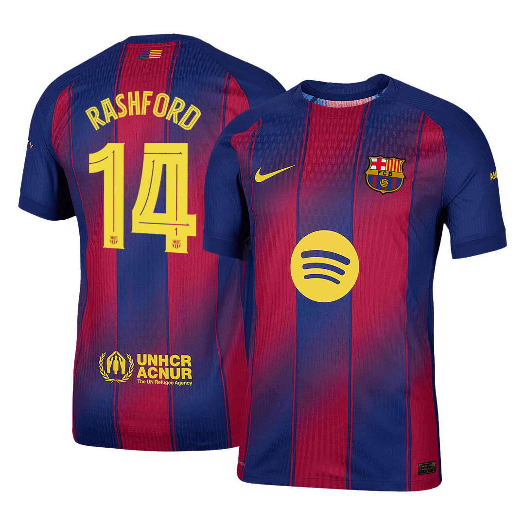 Barcelona Hjemmebanetrøje Spillerversion 2025/26 UCL RASHFORD #14