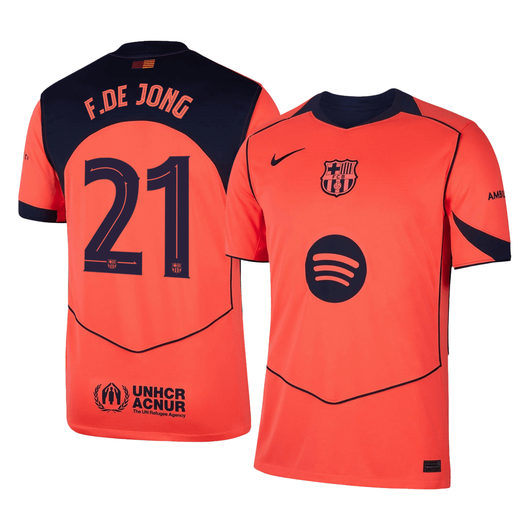 Barcelona Tredjetrøje 2025/26 UCL F.DE JONG #21