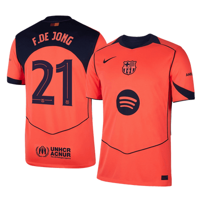 Barcelona Tredjetrøje 2025/26 UCL F.DE JONG #21