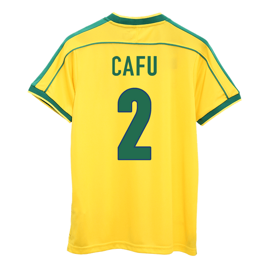 Brazil World Cup Retro Hjemmebanetrøje 1998 CAFU #2