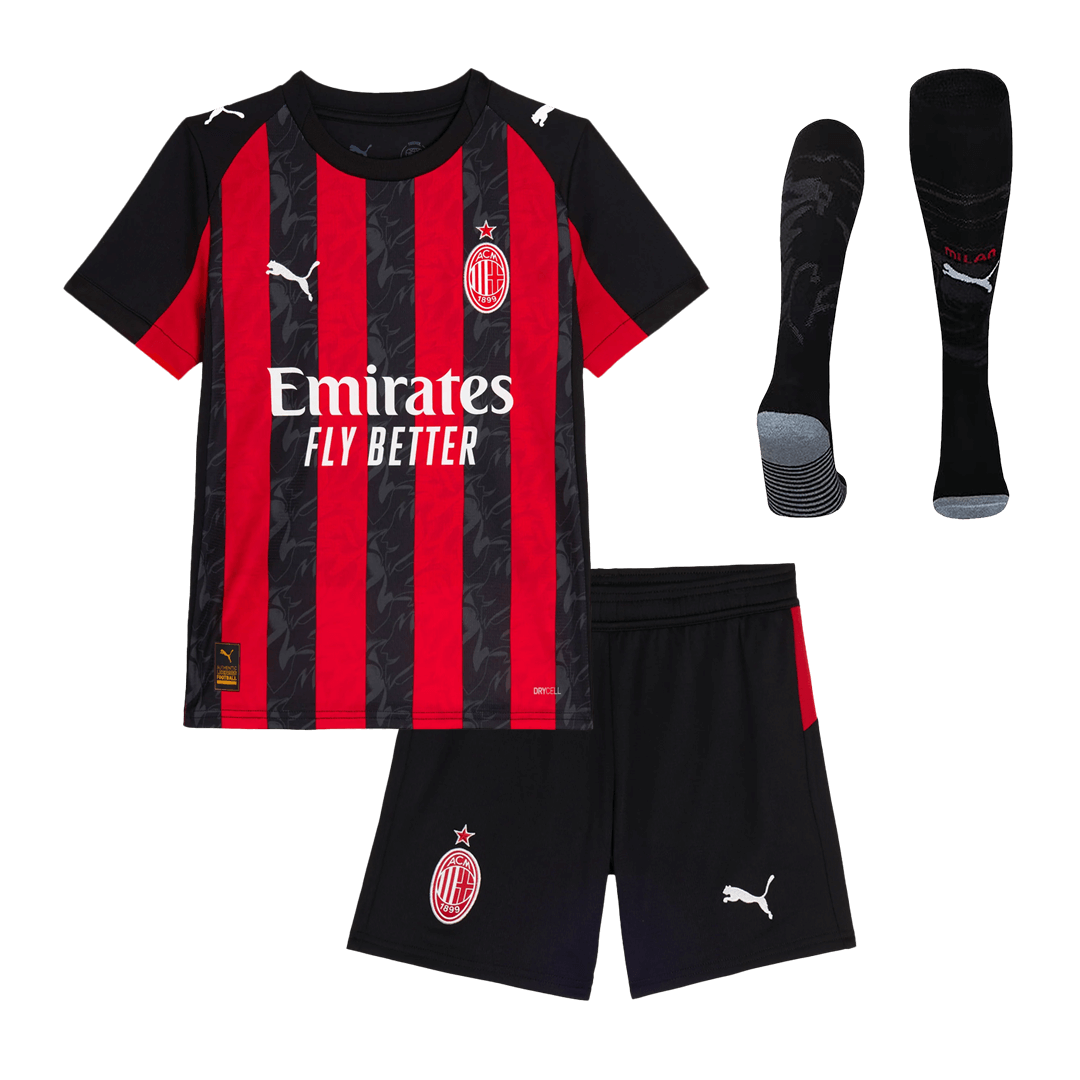 AC Milan Hjemmebanesæt Børn 3-dele 2025/26