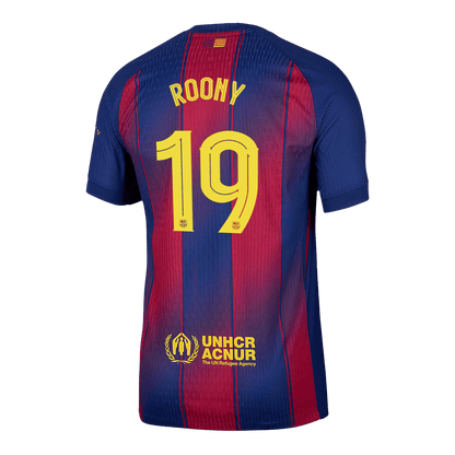 Barcelona Hjemmebanetrøje Spillerversion 2025/26 UCL ROONY #19