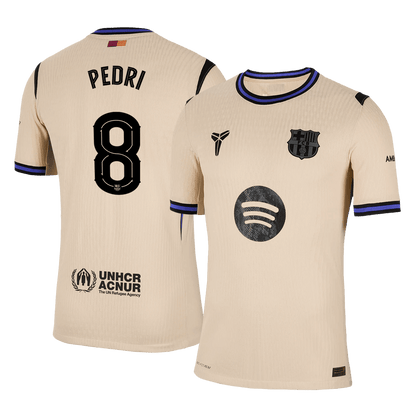 Barcelona Udebanebanetrøje Spillerversion 2025/26 UCL PEDRI #8