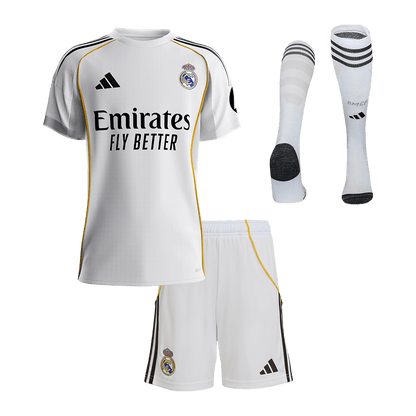 Real Madrid Hjemmebanesæt Børn 3-dele 2025/26 [PREMIUM]