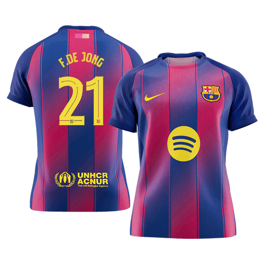 Barcelona Hjemmetrøje 2025/26 UCL F.DE JONG #21