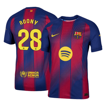 Barcelona Hjemmebanetrøje Spillerversion 2025/26 ROONY #28