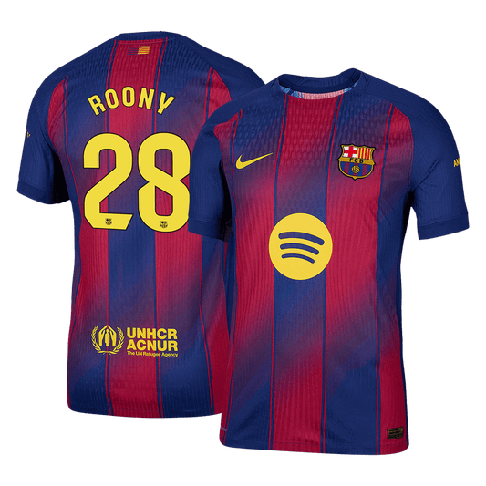 Barcelona Hjemmebanetrøje Spillerversion 2025/26 ROONY #28