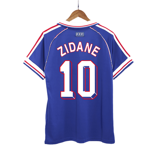 France World Cup Retro Hjemmebanetrøje 1998 ZIDANE #10